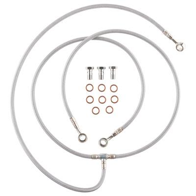 TUSK Honda Front ATV Steel Braided Brake Line - EMD Online