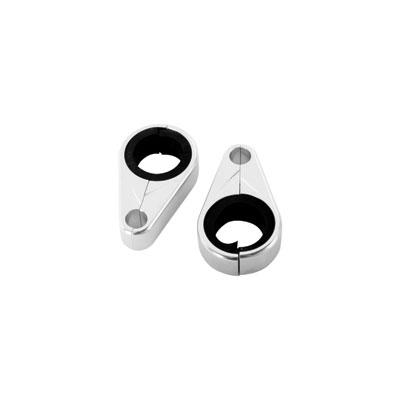 TUSK Billet Brake Line Clamps - Silver - EMD Online