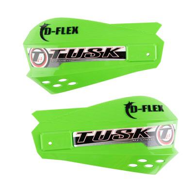 TUSK MX D-Flex Replacement Plastic Hand Shields - Green (Short) - EMD Online