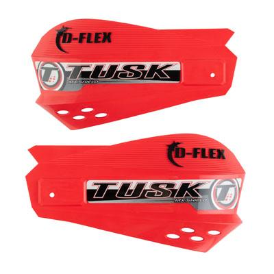 TUSK MX D-Flex Replacement Plastic Hand Shields - Red (Short) - EMD Online