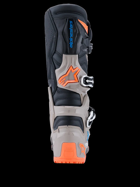 2026 Tech 7 Enduro Boots - Black/Warm Gray/Orange Fluo