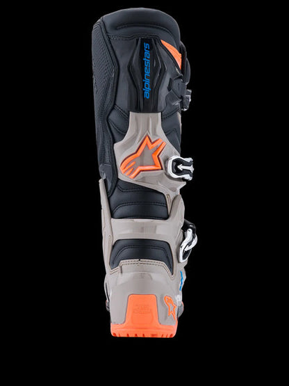 2026 Tech 7 Enduro Boots - Black/Warm Gray/Orange Fluo