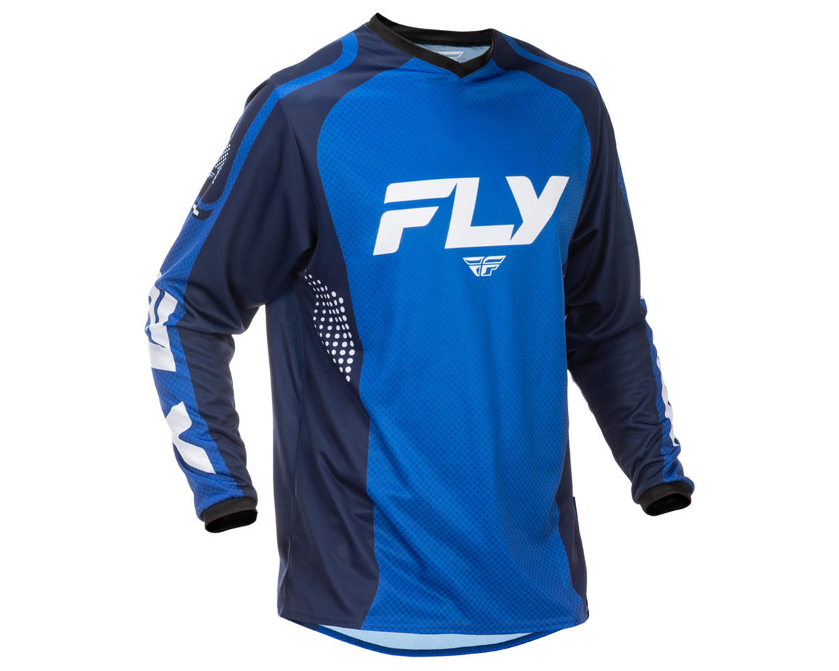 F-16 Jersey- Blue/Dark Blue/White