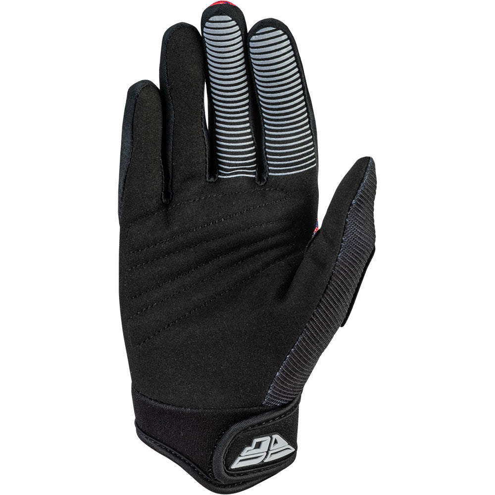 F-16 Youth Gloves- Black/Red/Purple