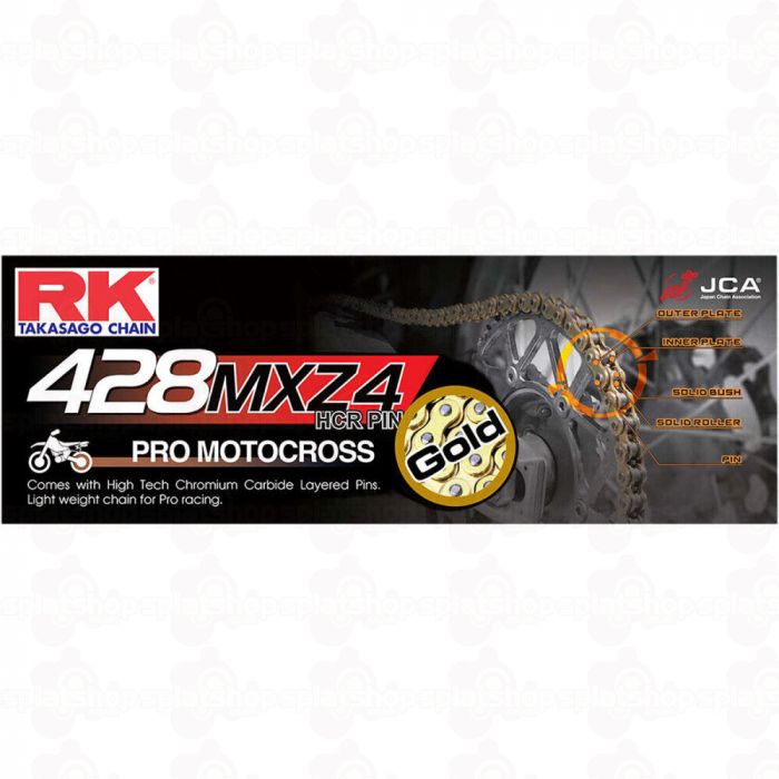 Premium 428 Motocross No Seal Chain With Clip 140 Links