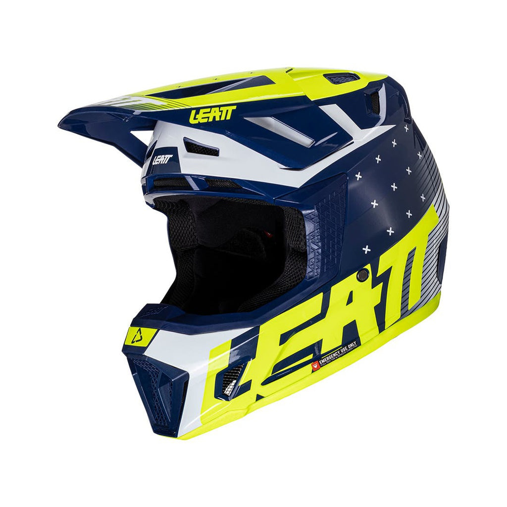 7.5 V24 Motocross Helmet Kit Blue