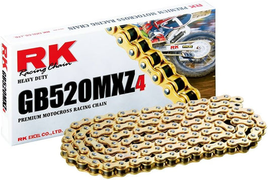 Premium Motocross 520 No Seal Chain With Clip 120 Links