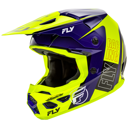 Kinetic Rally Helmet- H-Vis/Blue/Black