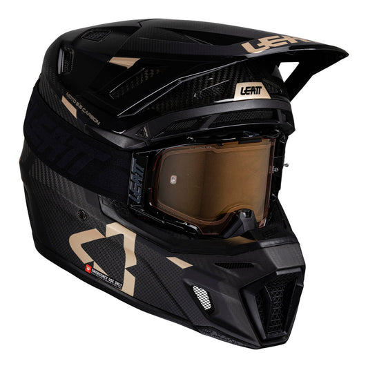 V25 9.5 Moto Helmet Kit- Carbon