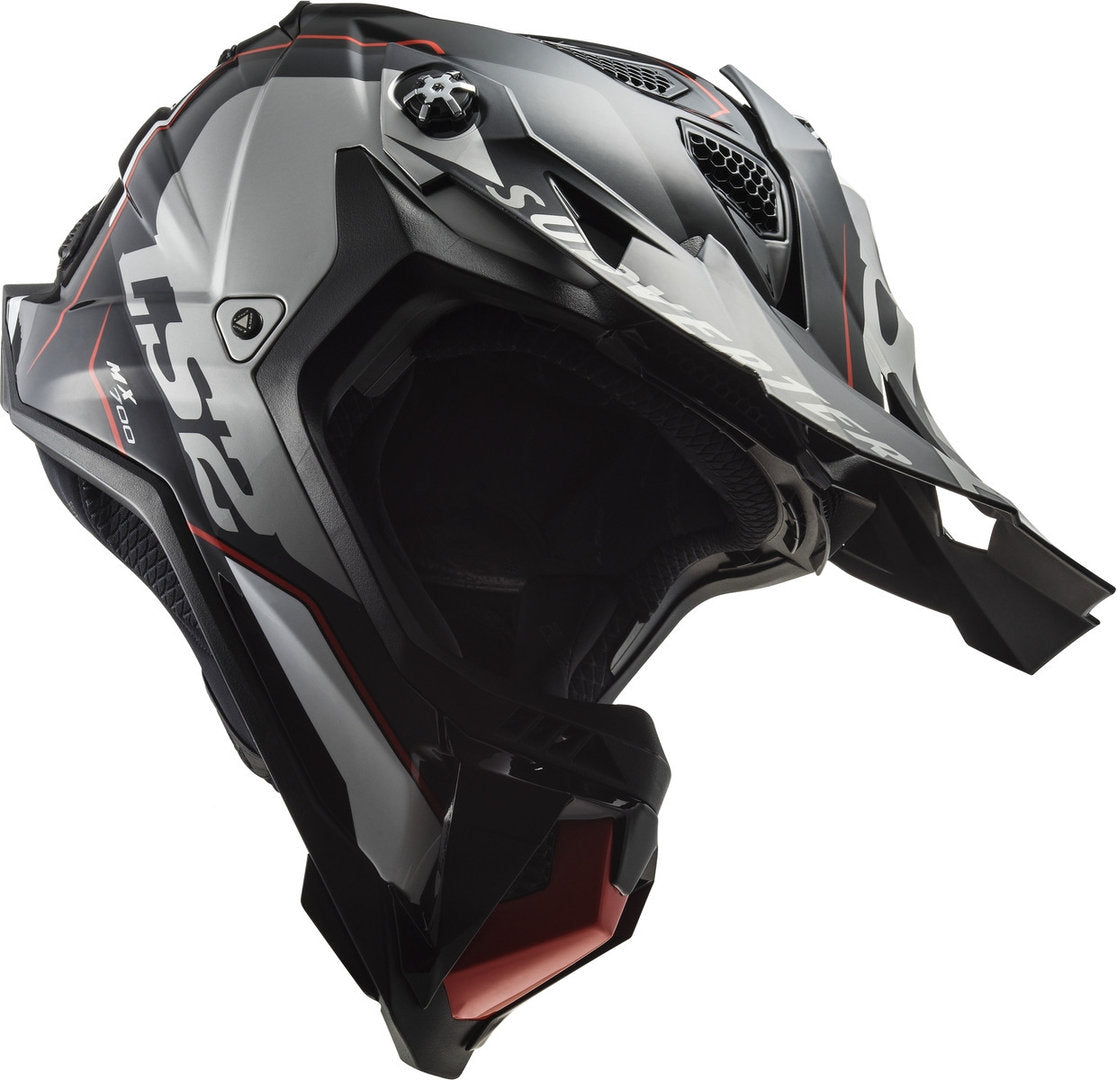 MX700 Subverter Evo Arched Motocross Helmet- Silver