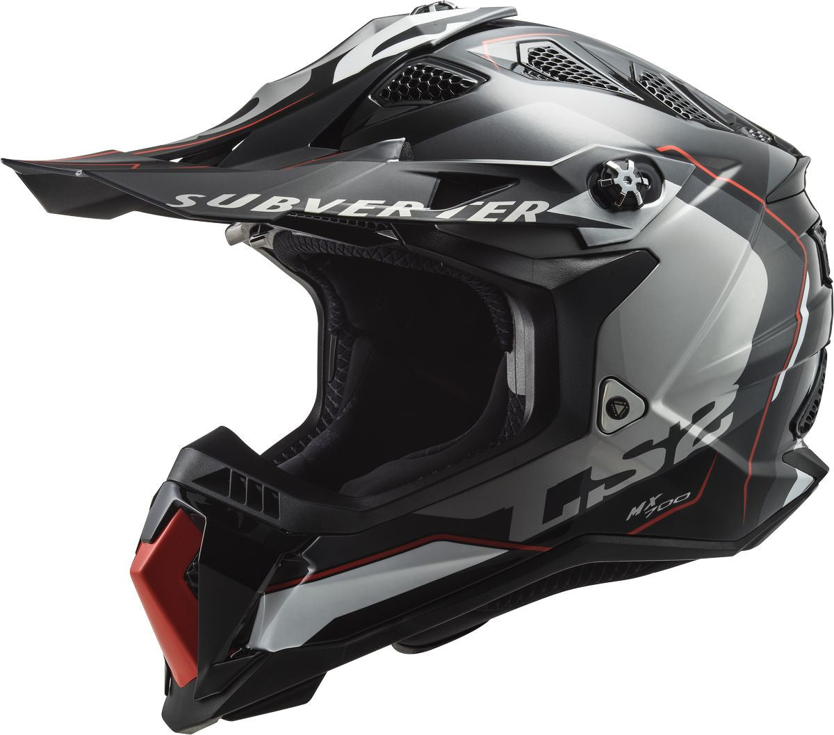 MX700 Subverter Evo Arched Motocross Helmet- Silver