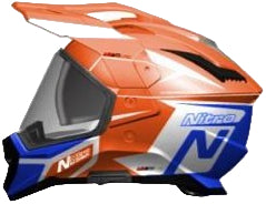 MX780 Poduim Helmet- White/Orange/Blue