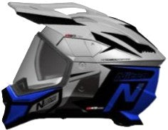 MX 780 Poduim Helmet- Black/Silver/Blue