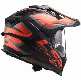 LS2 MX701 Explorer Helmet Matt Black/Orange xx-large