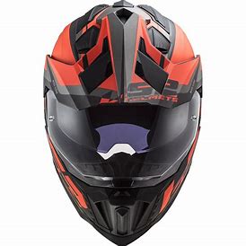 LS2 MX701 Explorer Helmet Matt Black/Orange xxx-large