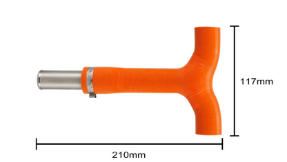 KTM Frame T-Piece Hose Clamp Kit - Orange