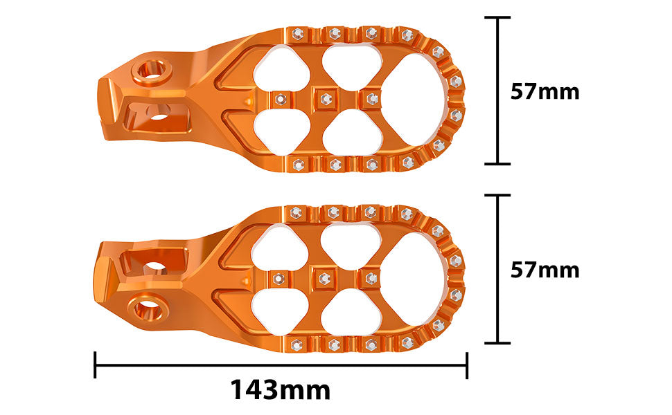 KTM Aluminum Foot Pegs - Orange
