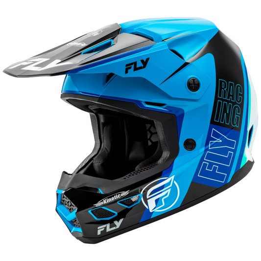 Kinetic Rally Helmet- Blue/Black/White