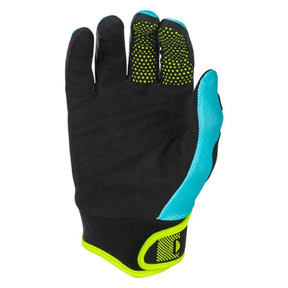 F-16 Gloves- Aqua/Black/White