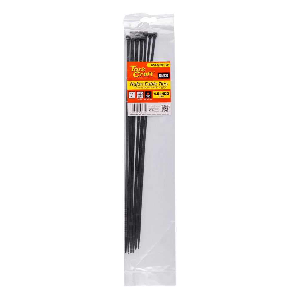 Tork Craft Nylon Cable Ties 4.8mmx400mm