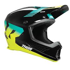 SECTOR 2 CARVE Helmet Black/Acid 