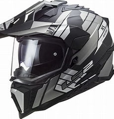 LS2 MX701 Explorer Helmet Matt Black/White Small