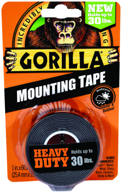Gorilla Gorilla Mounting Tape 25,4mm x 1,52mm - Black - EMD Online