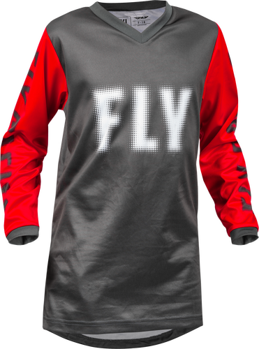 FLY Youth F-16 Racewear - Grey/Red - EMD Online