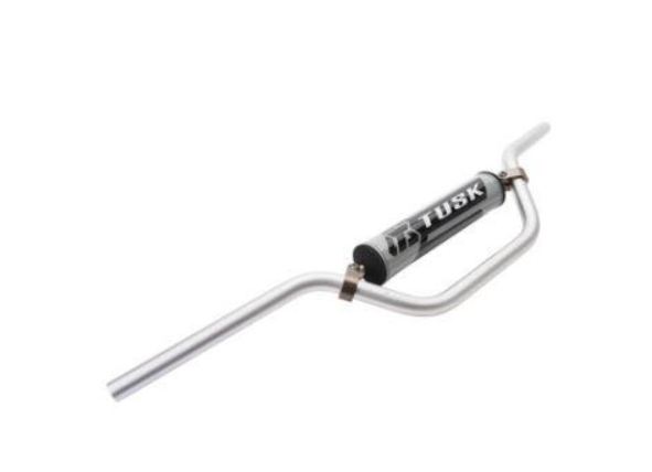 TUSK T-10 ATV Sport Bend Aluminum 7/8" Handlebar - Silver - EMD Online