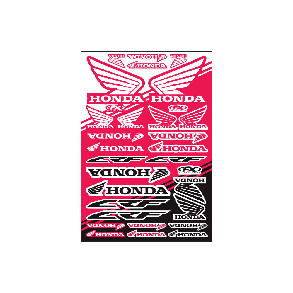 Factory Effex Honda CRF Sticker Sheet - EMD Online
