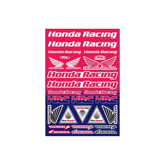 Factory Effex Honda RACING Sticker Sheet - EMD Online