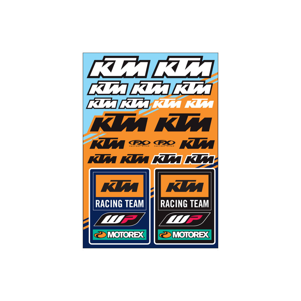 Factory Effex KTM RACING Sticker Sheet - EMD Online