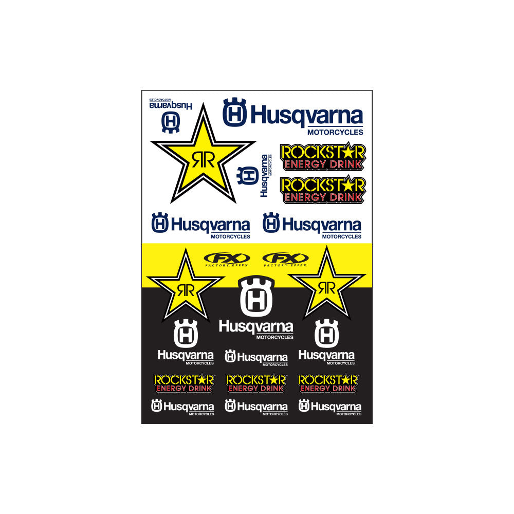 Factory Effex Husqvarna Racing Sticker Sheet - EMD Online