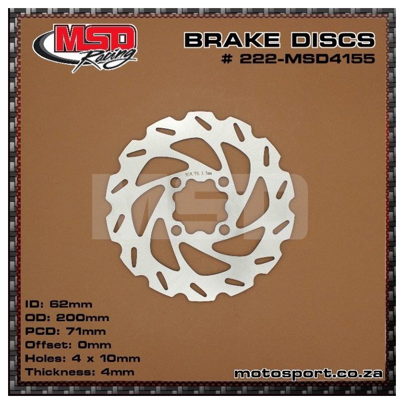 MSD Yamaha ATV Rear Brake Disc - EMD Online