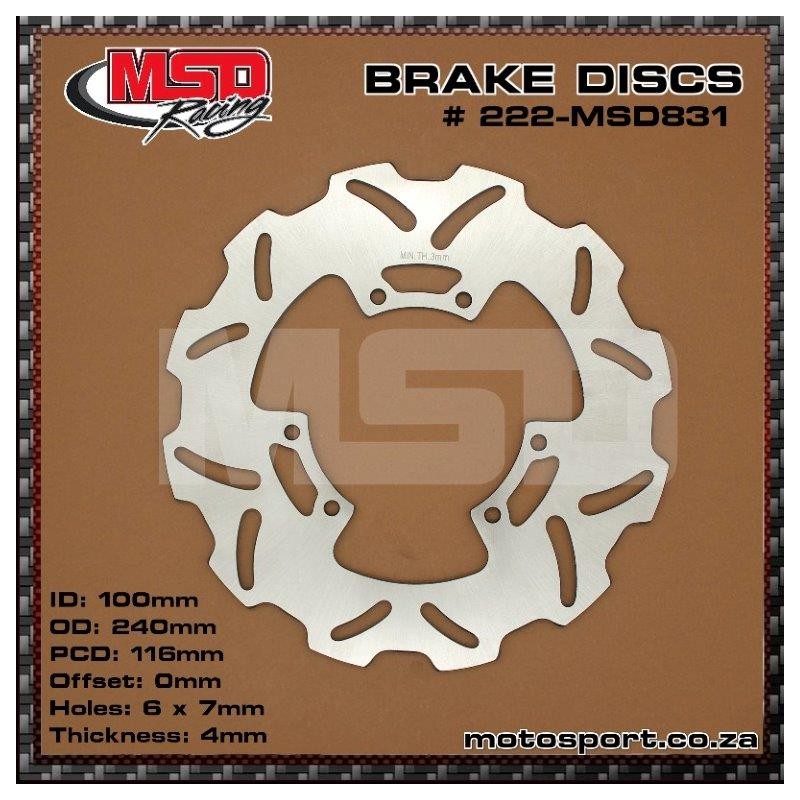 MSD Honda Front Brake Disc - EMD Online