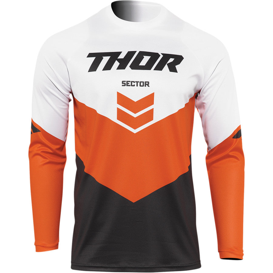 Thor 2022 Youth Sector Chev - Charcoal/Red/Orange - EMD Online