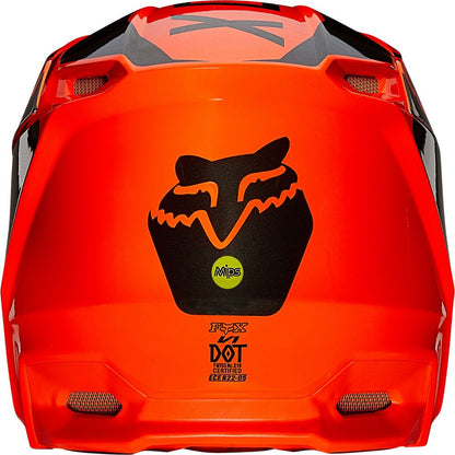 Fox Youth V1 Revn Helmet - Fluo Orange - EMD Online
