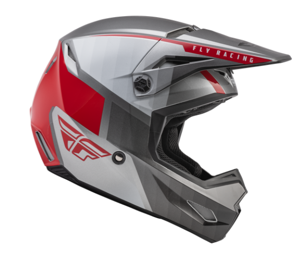 FLY Youth Kinetic Drift - Charcoal/Lite Grey/Red - EMD Online