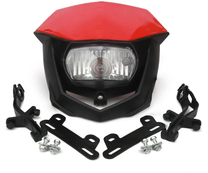 Racecraft Universal Dirt Power Racing Headlight - Red/Black - EMD Online