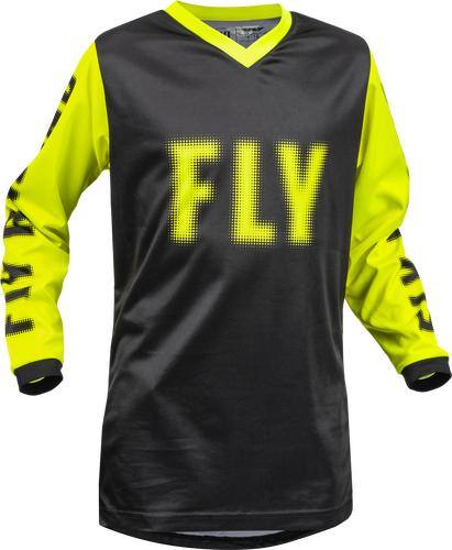 FLY Youth F-16 Racewear - Black/Grey/Fluo Yellow - EMD Online