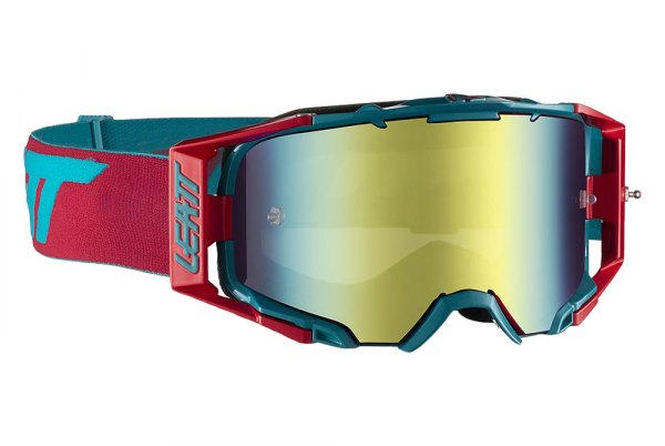 LEATT Velocity 6.5 - Red/Teal - Bronze Tint Lens - EMD Online