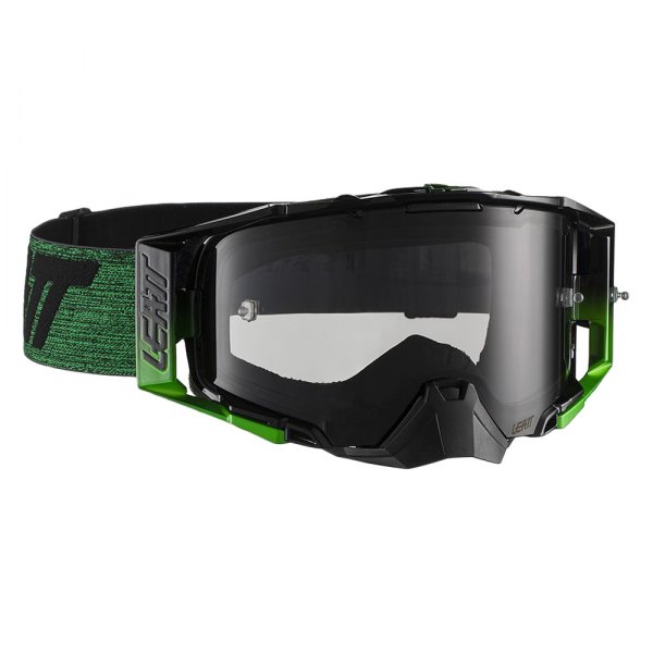 LEATT Velocity 6.5 - Black/Green - Smoke Tint Lens - EMD Online