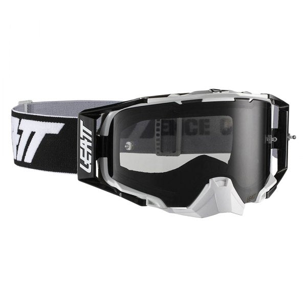 LEATT Velocity 6.5 - Black/White - Smoke Tint Lens - EMD Online