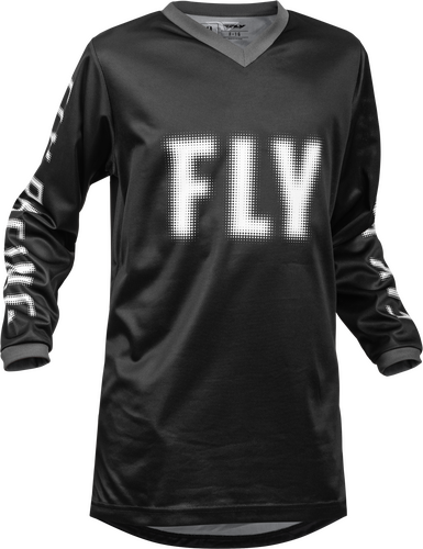 FLY Youth F-16 Racewear - Black/White - EMD Online