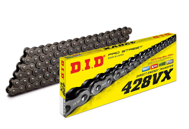 DID Pro-Street X-Ring 428VX 130 Link Natural Steel - Black - EMD Online