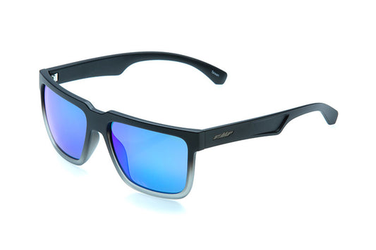 FMF Factory Sunglasses - Matte Black Fade - Blue Mirror - EMD Online