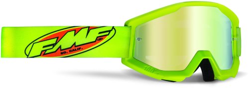 FMF 2021 Youth Powercore Fluo Yellow - Gold Mirror Lens - EMD Online