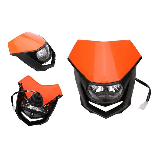Racecraft Universal Dirt Power Racing Headlight - Orange/Black - EMD Online