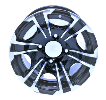 Racecraft Can-Am ATV Mag Wheel - Black/Polished - EMD Online