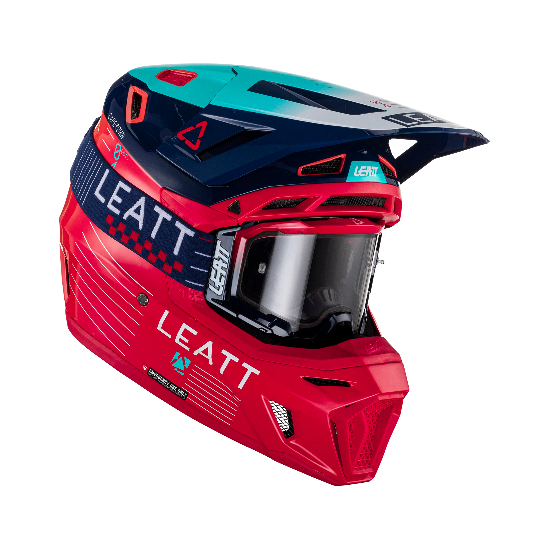 LEATT Helmet Kit Moto 8.5 V23 - Red - EMD Online